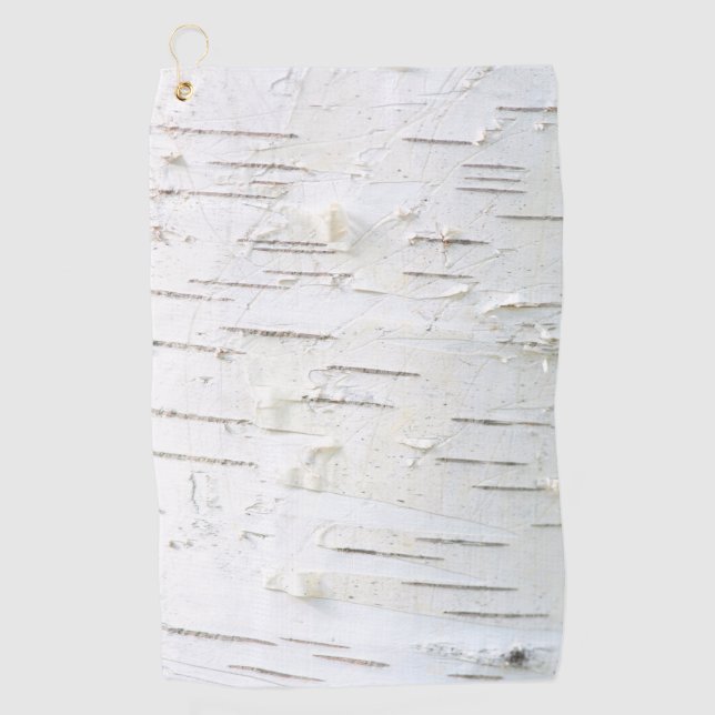 Birch bark pattern golf towel (Front)