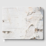 Birch bark pattern guest book