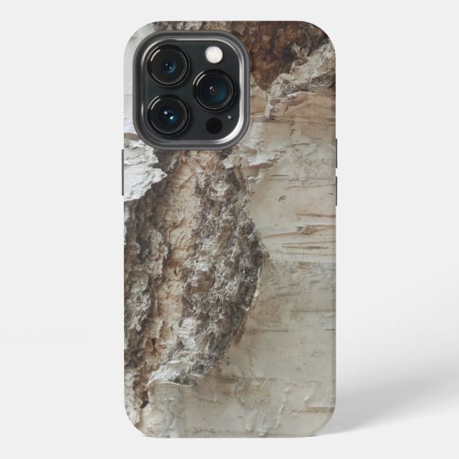 Birch bark pattern iphone case (Back)
