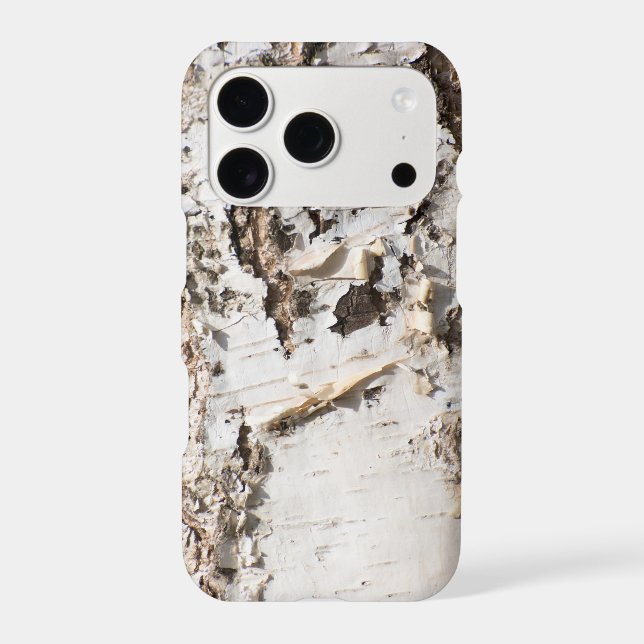 Birch bark pattern iphone case (Back)