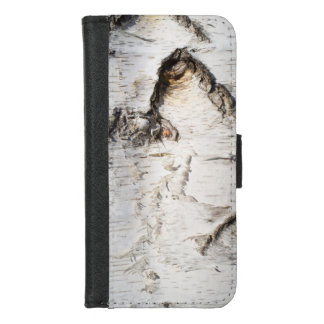 Birch bark pattern iPhone 8/7 wallet case