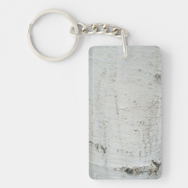 Birch bark pattern keychain (Front)
