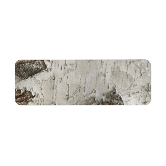 Birch bark pattern label (Front)