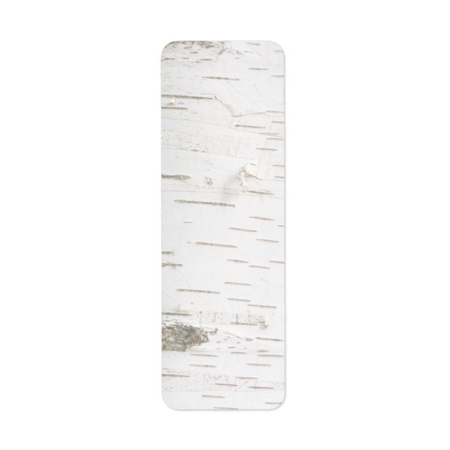 Birch bark pattern label (Front)