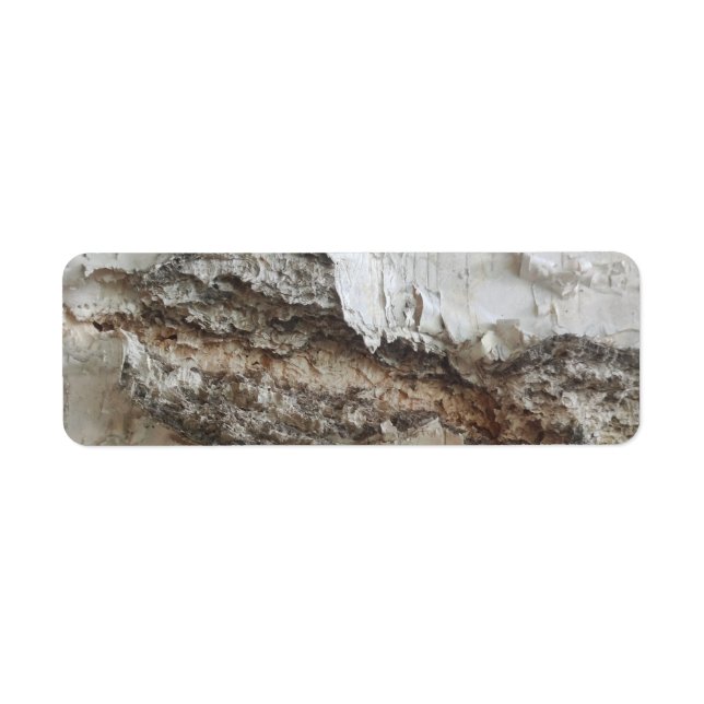 Birch bark pattern label (Front)