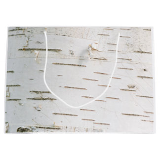 Birch bark pattern large gift bag