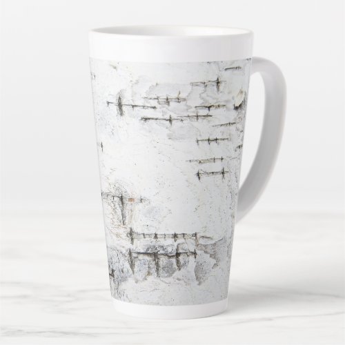 Birch bark pattern latte mug