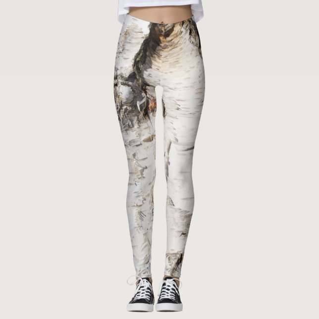 Birch bark pattern leggings (Front)