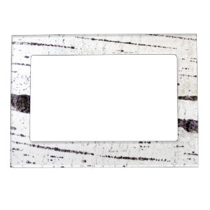 Birch bark pattern magnetic frame