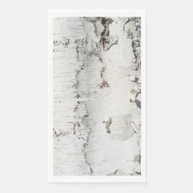 Birch bark pattern paper guest towels (Front)