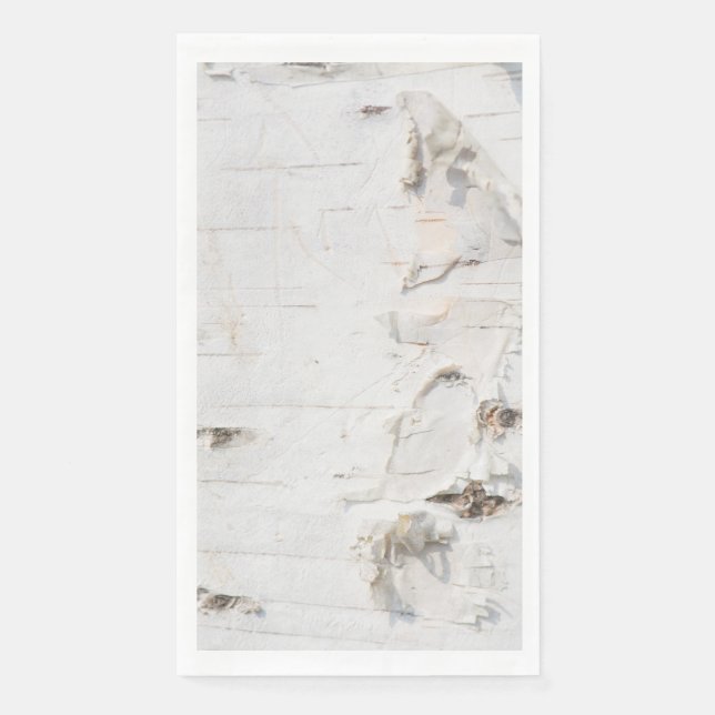 Birch bark pattern paper guest towels (Front)