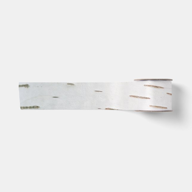 Birch bark pattern satin ribbon (Front)