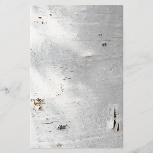 Birch bark pattern stationery (Front)