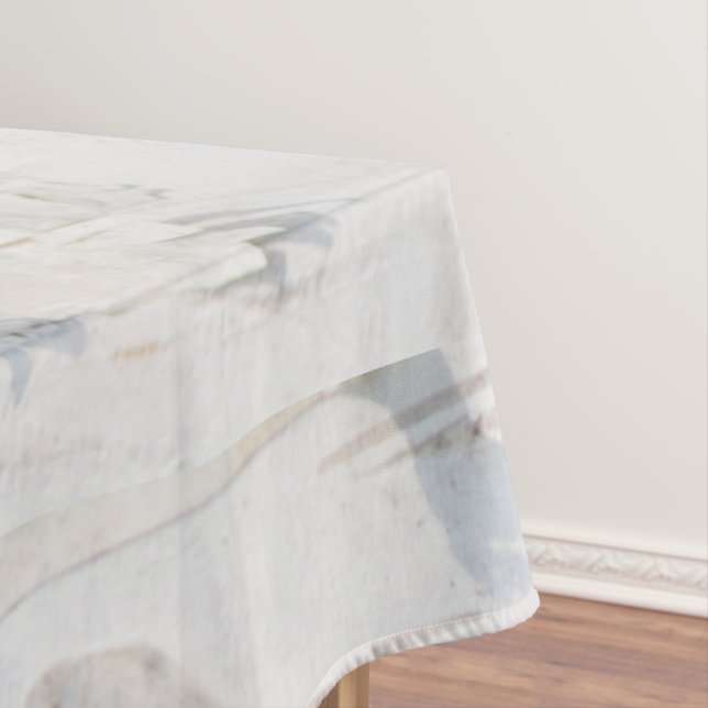 Birch bark pattern tablecloth (In Situ)