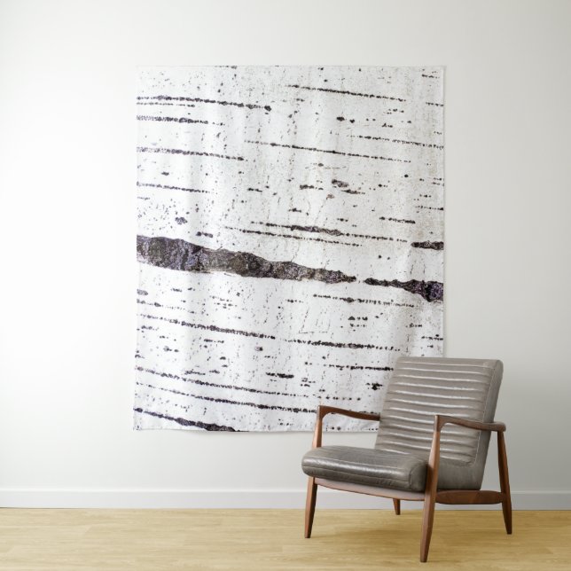 Birch bark pattern tapestry (In Situ)