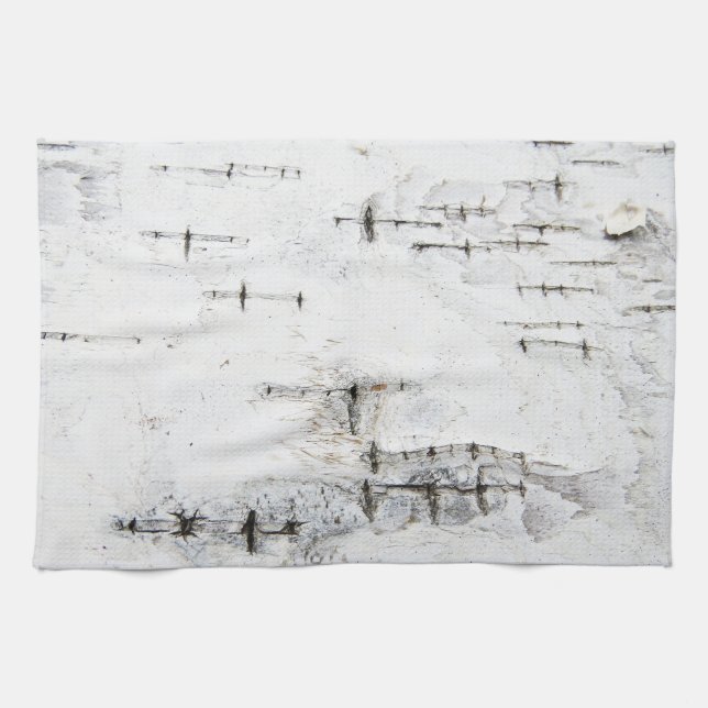 Birch bark pattern towel (Horizontal)