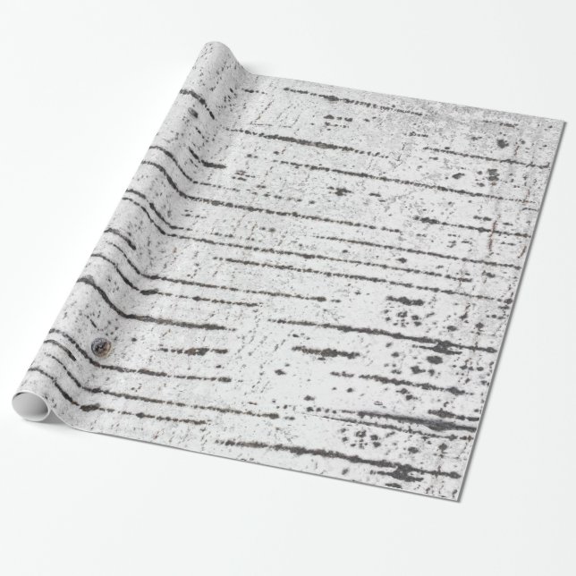 Birch bark pattern wrapping paper (Unrolled)