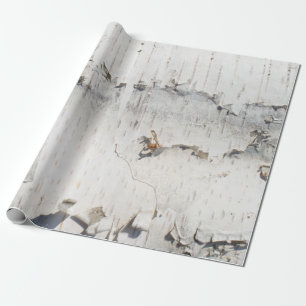 Birch bark pattern wrapping paper