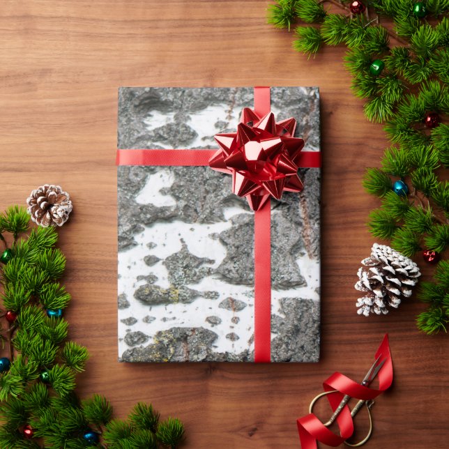 Birch bark pattern wrapping paper (Holiday Gift)