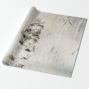 Birch bark pattern wrapping paper