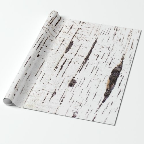 Birch bark pattern wrapping paper