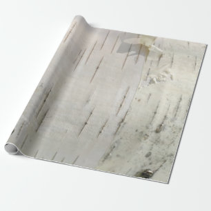Birch bark pattern wrapping paper