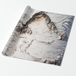 Birch bark pattern wrapping paper