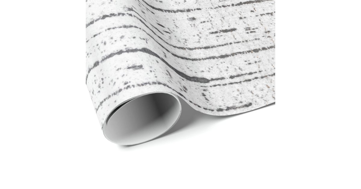 Birch bark pattern wrapping paper Zazzle