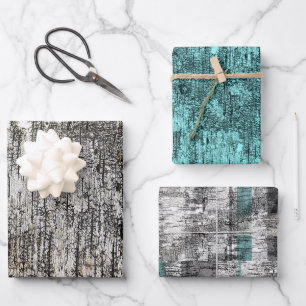 Birch Bark Pattern Wrapping Paper Flat Sheets
