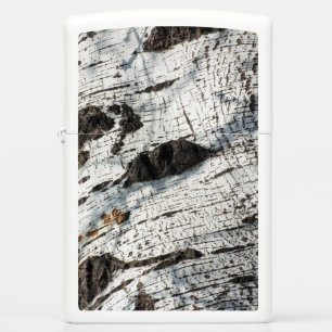 Birch bark pattern zippo lighter