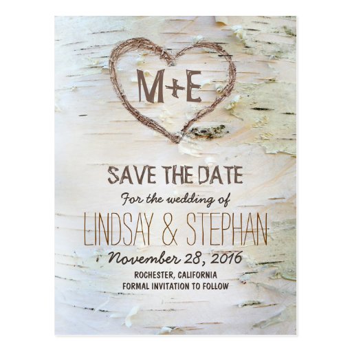 Rustic Save The Date Postcards 3