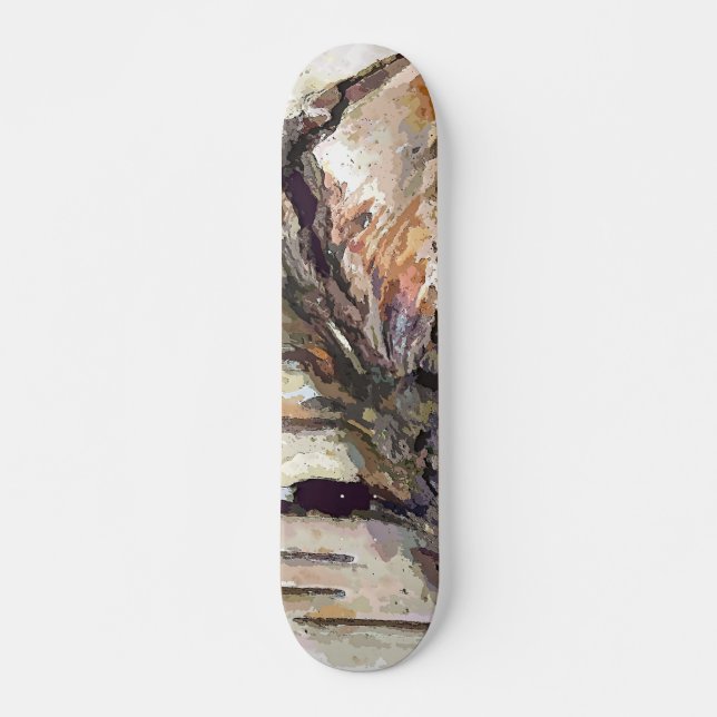 BIRCH BARK SKATEBOARD DECK (Front)