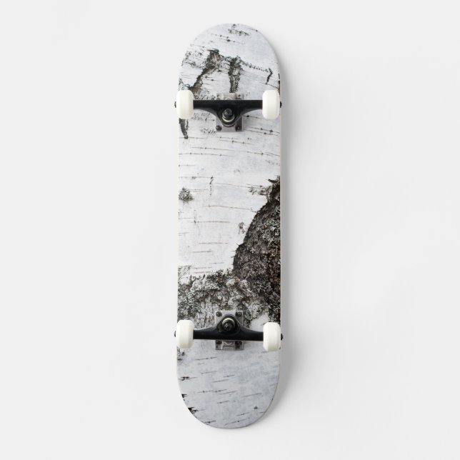 Birch bark skateboard deck (Front)