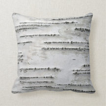 Birch Bark Throw Pillow