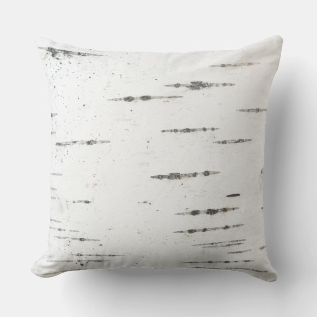 Birch bark throw pillow (Front)