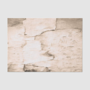 Birch Bark Tree Vintage Sepia Rustic Woodland Tissue Paper