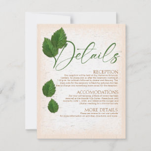 Birch Bark with Carved Heart Details Card