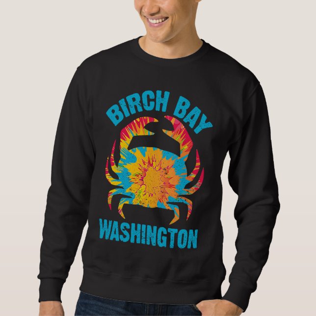 BIRCH BAY Washington State Dungeness Crab Pacific  Sweatshirt (Front)