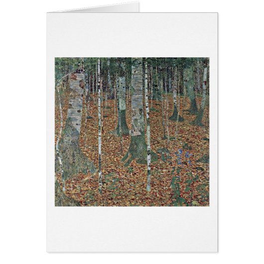 Birch By Gustav Klimt Cards (Front)