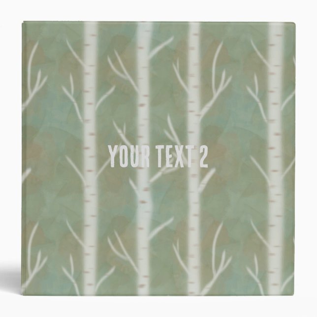 birch forest 3 ring binder (Front)