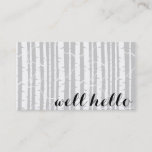 Birch Forest Business Cards With Custom Colors at Zazzle