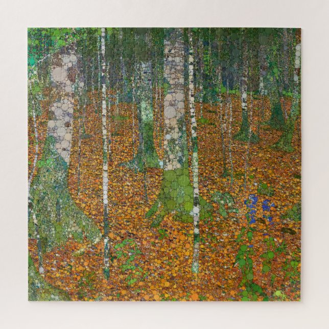 Birch Forest by After Gustav Klimt Jigsaw Puzzle (Vertical)