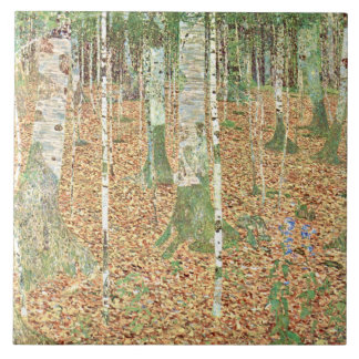 Birch Forest by Gustav Klimt Ceramic Tile