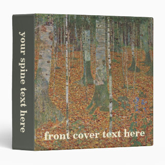 Birch Forest by Gustav Klimt, Vintage Art Nouveau 3 Ring Binder