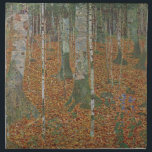 Birch Forest by Gustav Klimt, Vintage Art Nouveau Cloth Napkin<br><div class="desc">Birch Forest (c. 1903) by Gustav Klimt is a vintage Victorian Era Symbolism fine art landscape painting featuring a nature scene. A forest with birch trees and leaves in the Autumn season with brown leaves scattered on the ground. About the artist: Gustav Klimt (1862-1918) was an Austrian Symbolist painter and...</div>