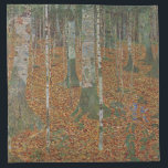 Birch Forest by Gustav Klimt, Vintage Art Nouveau Cloth Napkin<br><div class="desc">Birch Forest (c. 1903) by Gustav Klimt is a vintage Victorian Era Symbolism fine art landscape painting featuring a nature scene. A forest with birch trees and leaves in the Autumn season with brown leaves scattered on the ground. About the artist: Gustav Klimt (1862-1918) was an Austrian Symbolist painter and...</div>