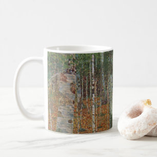Birch Forest by Gustav Klimt, Vintage Art Nouveau Coffee Mug