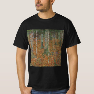 Birch Forest by Gustav Klimt, Vintage Art Nouveau T-Shirt