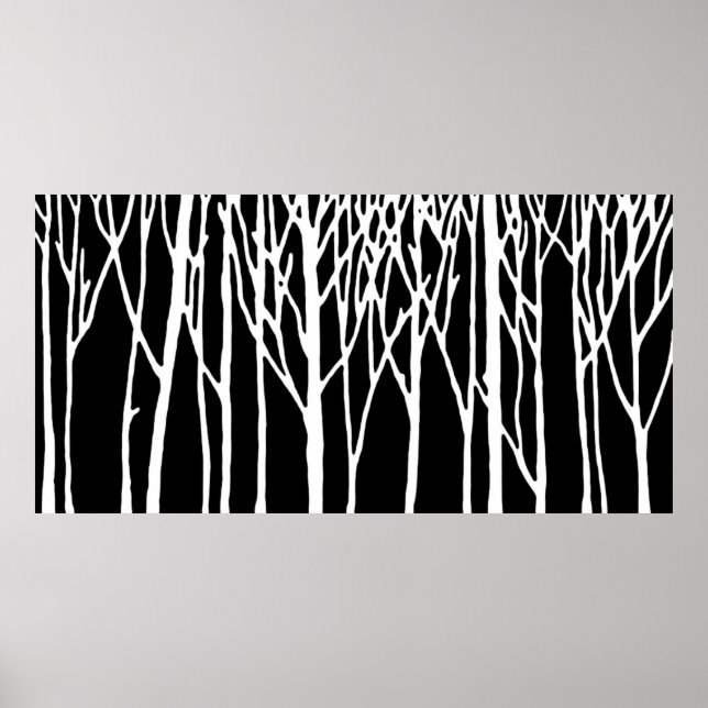 Birch Forest by Leslie Peppers Poster (Front)