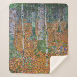 Birch Forest | Gustav Klimt | Sherpa Blanket<br><div class="desc">Birch Forest is a 1903 painting by Gustav Klimt.</div>
